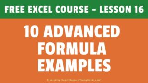 10 Advanced Excel Formula Examples | FREE Excel Course