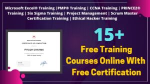 15+ Free Training Online Courses with Certificate | Free Microsoft Excel, CCNA, Ethical Hacking, PMP