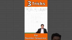 3 Tricks in MS Excel For Number Sequence😍 | Excel Hack ✔️| #shorts #ashortsaday #prideeducare