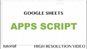 App Script Editor Tutorial – Google Sheets – Excel VBA Equivalent – Read & Write to Ranges & Cells