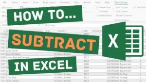 How to Subtract in Excel – Quick and Easy Tutorial