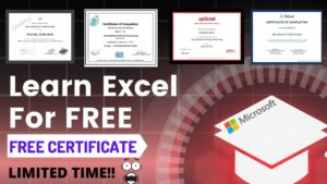 Excel Free Courses Online With Free Certificate